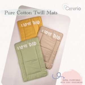 CareRio Pure Cotton Sheets/Matts for Babies - Pack of 6 (I love Dad Print)