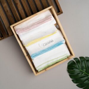 CareRio Newborn Baby 100% Pure Cotton Swaddle Wraps Multicolour - Pack of 4