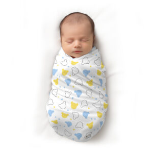CareRio Premium Pure Cotton Baby Wrapper Towel – Mickey Magic Print, White