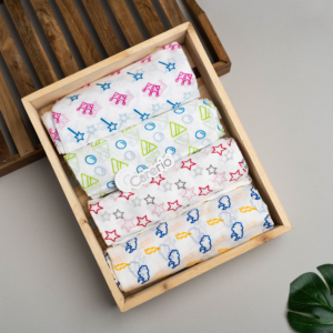 CareRio Newborn Baby 100% Pure Cotton Little Zephyr Swaddle Wraps